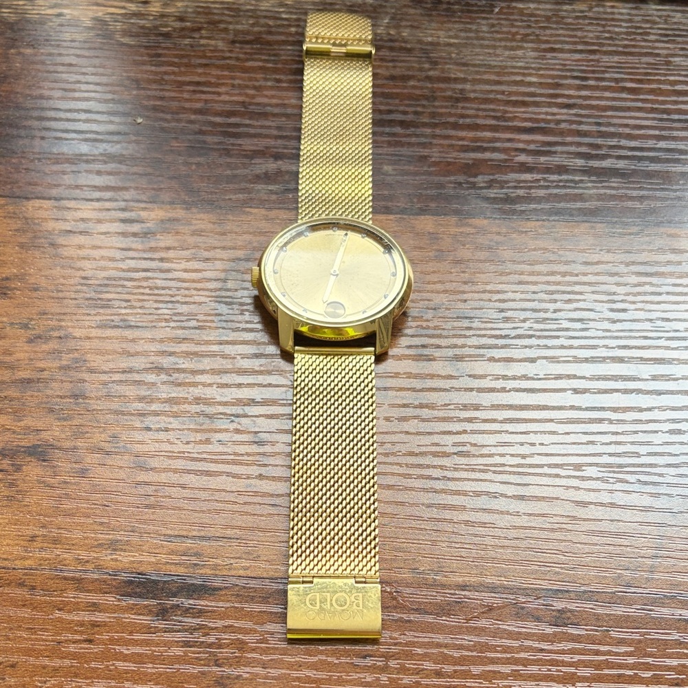 Movado Gold Mesh Watch